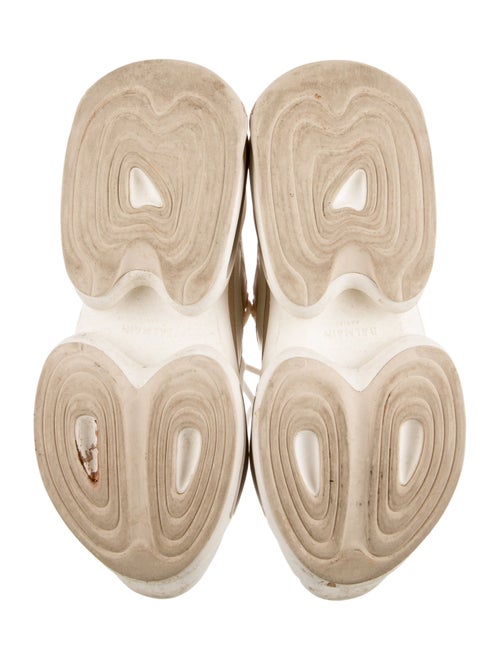 Balmain Suede Colorblock Pattern Lace-Up Boots