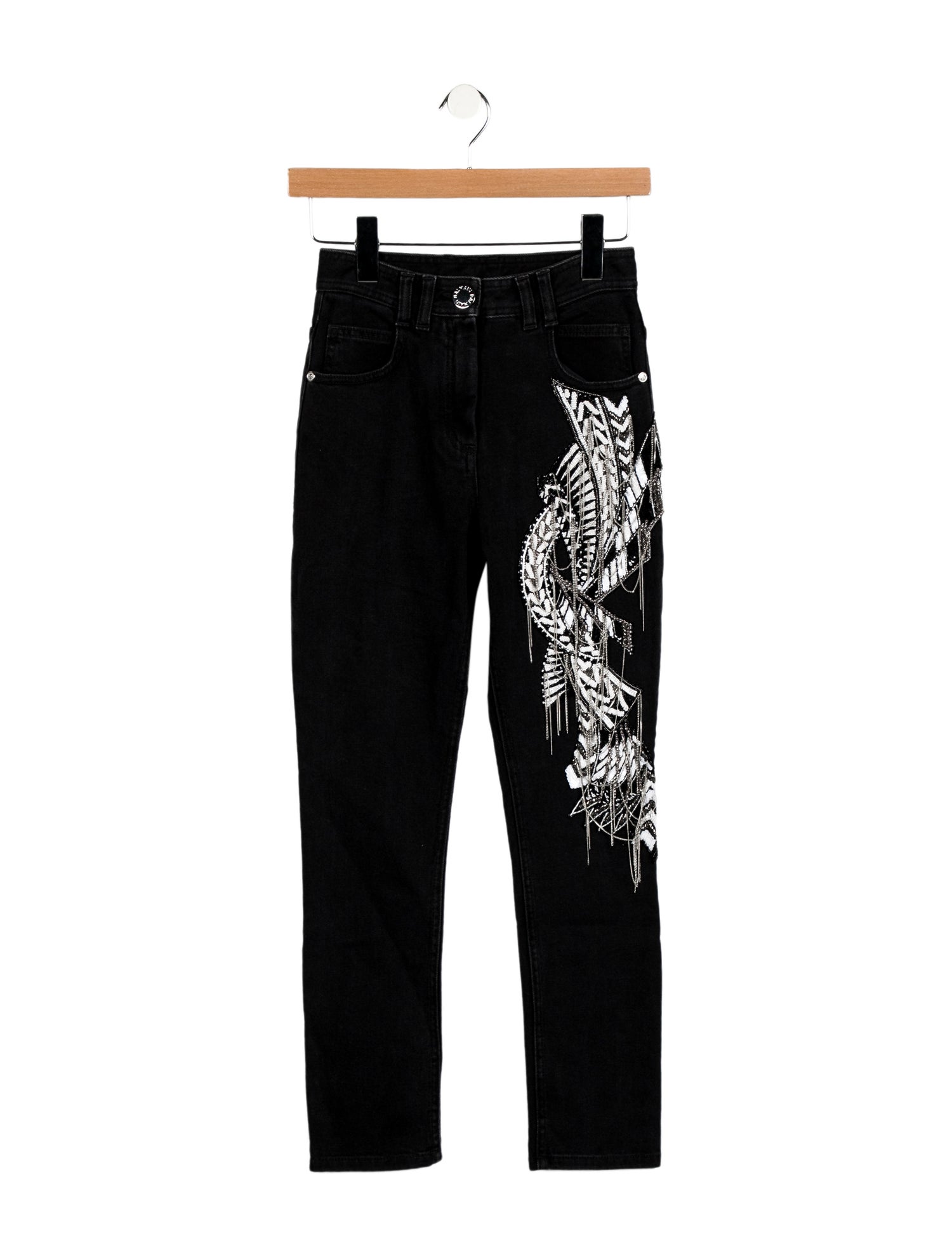 Balmain Mid-Rise Skinny Leg Jeans