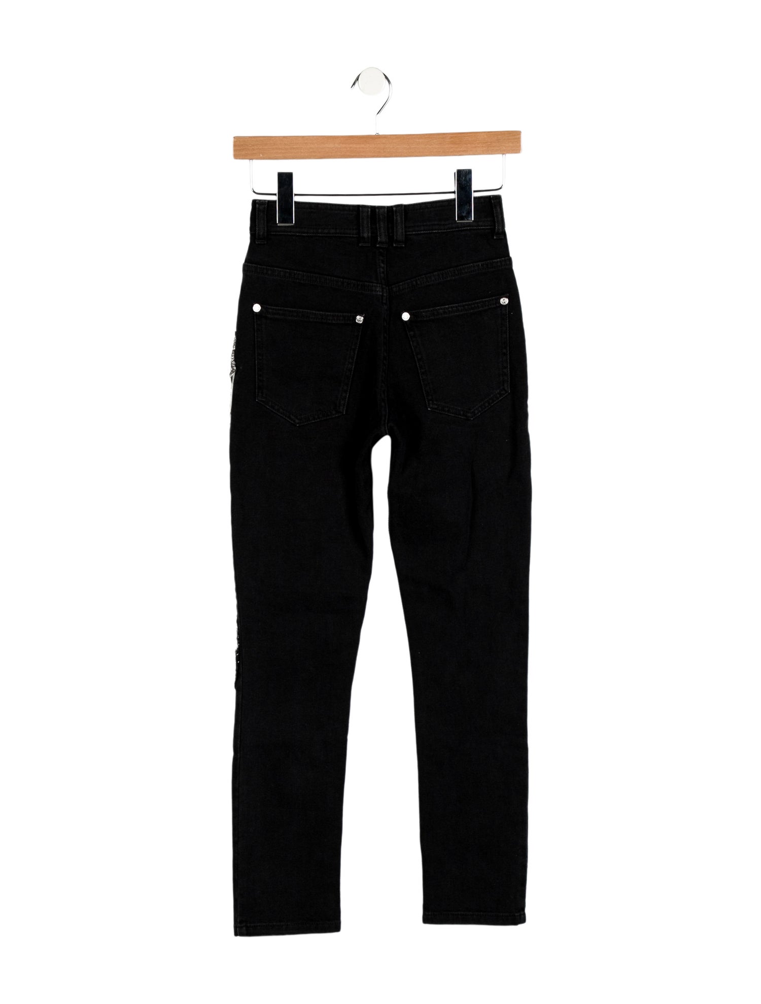 Balmain Mid-Rise Skinny Leg Jeans