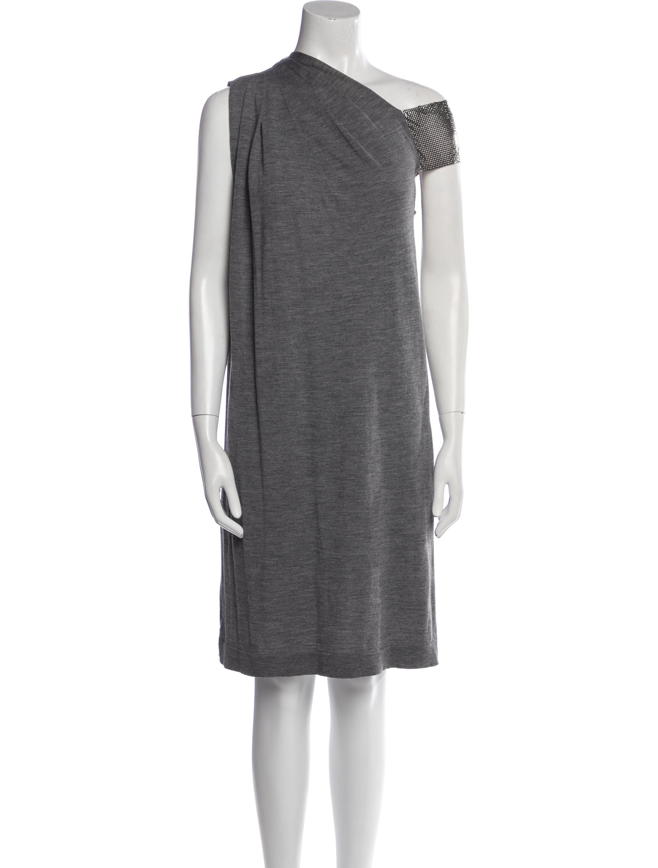 Balmain Wool Knee-Length Dress