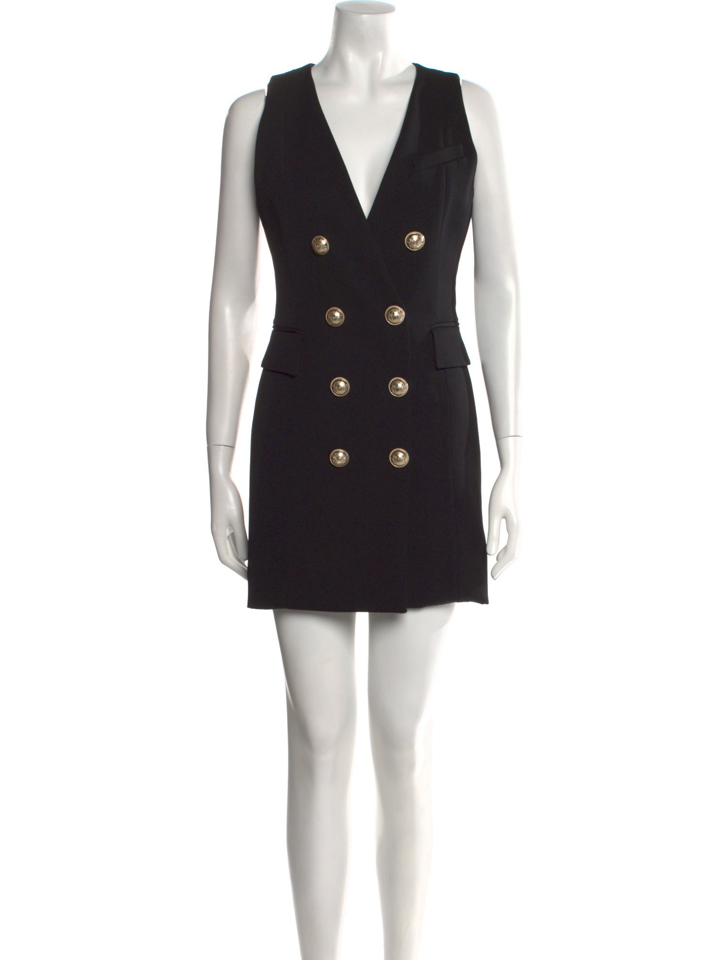 Balmain Virgin Wool Mini Dress w/ Tags