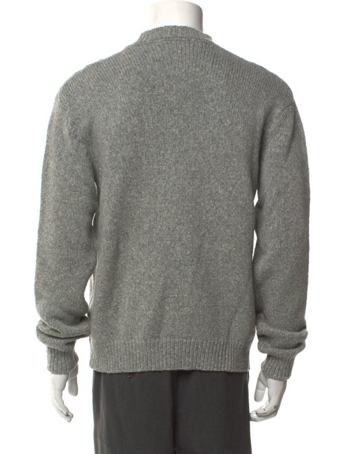 Balmain Merino Wool Graphic Print Pullover