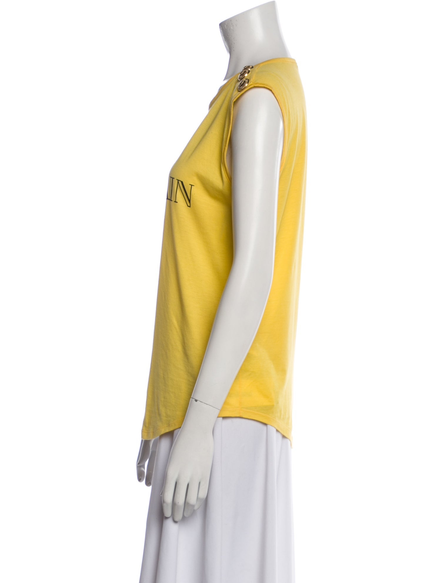 Balmain Graphic Print Scoop Neck T-Shirt