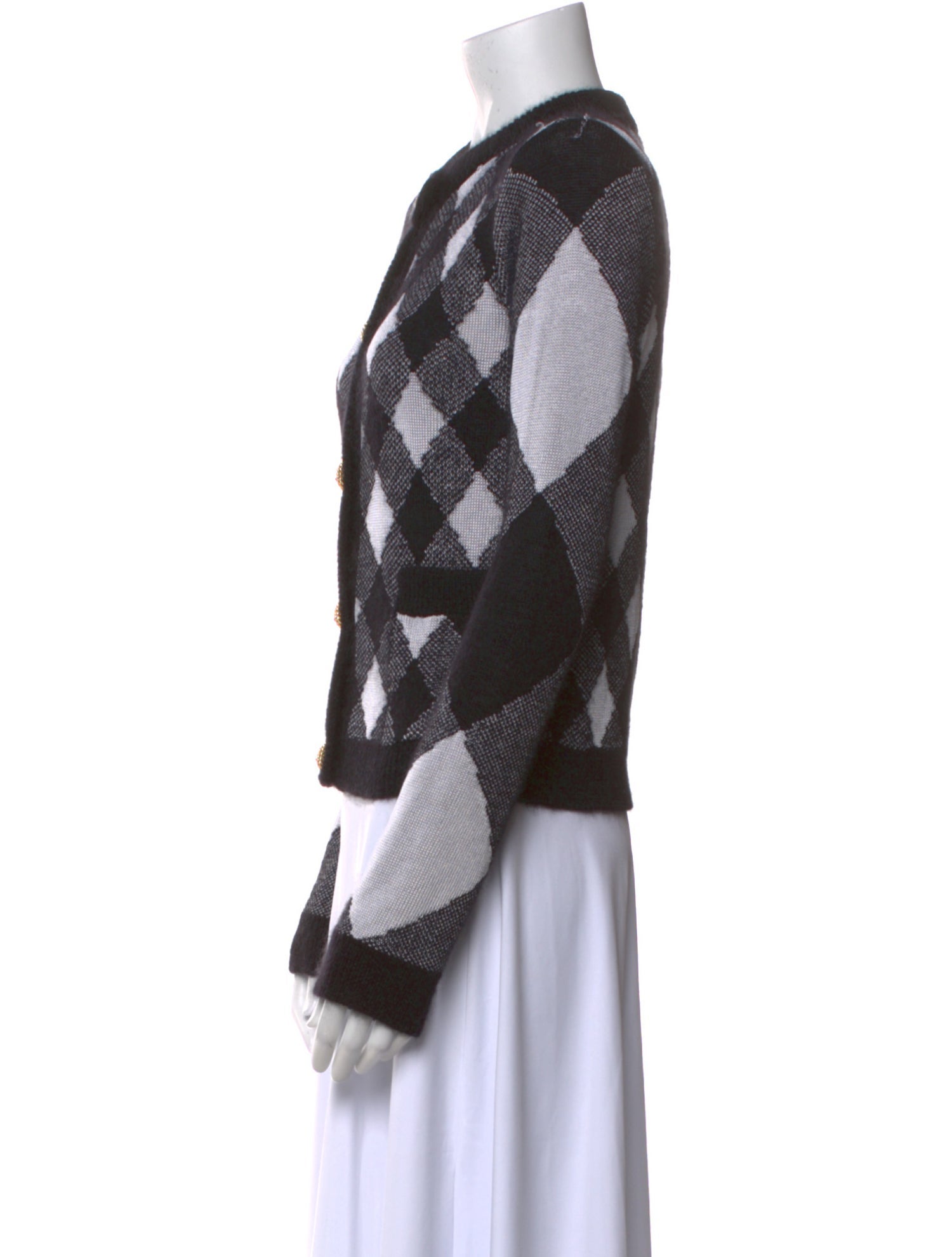 Balmain Printed Crew Neck Sweater