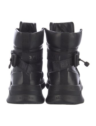 Balmain Leather Combat Boots
