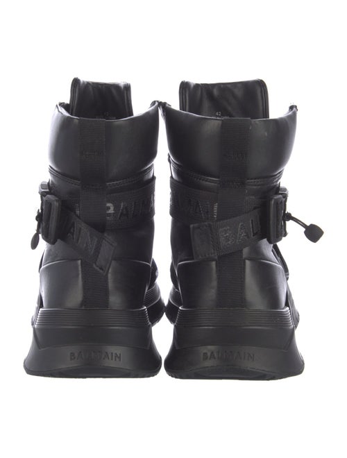 Balmain Leather Combat Boots