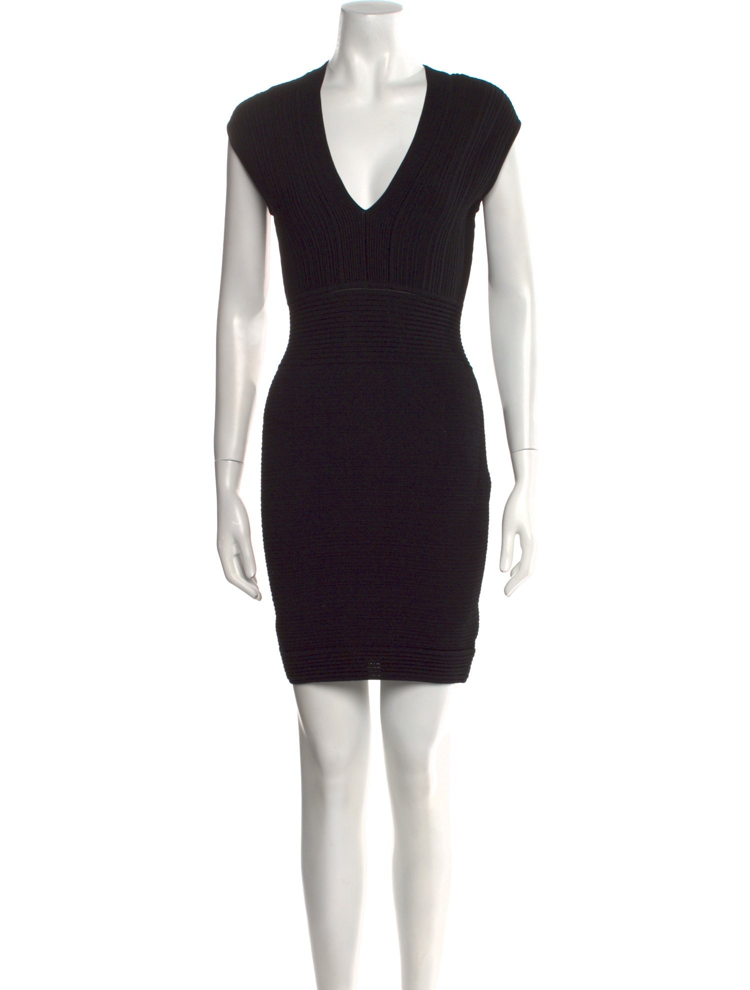 Balmain V-Neck Mini Dress w/ Tags