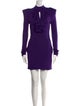 Balmain Mock Neck Mini Dress