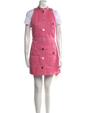 Balmain Mock Neck Mini Dress