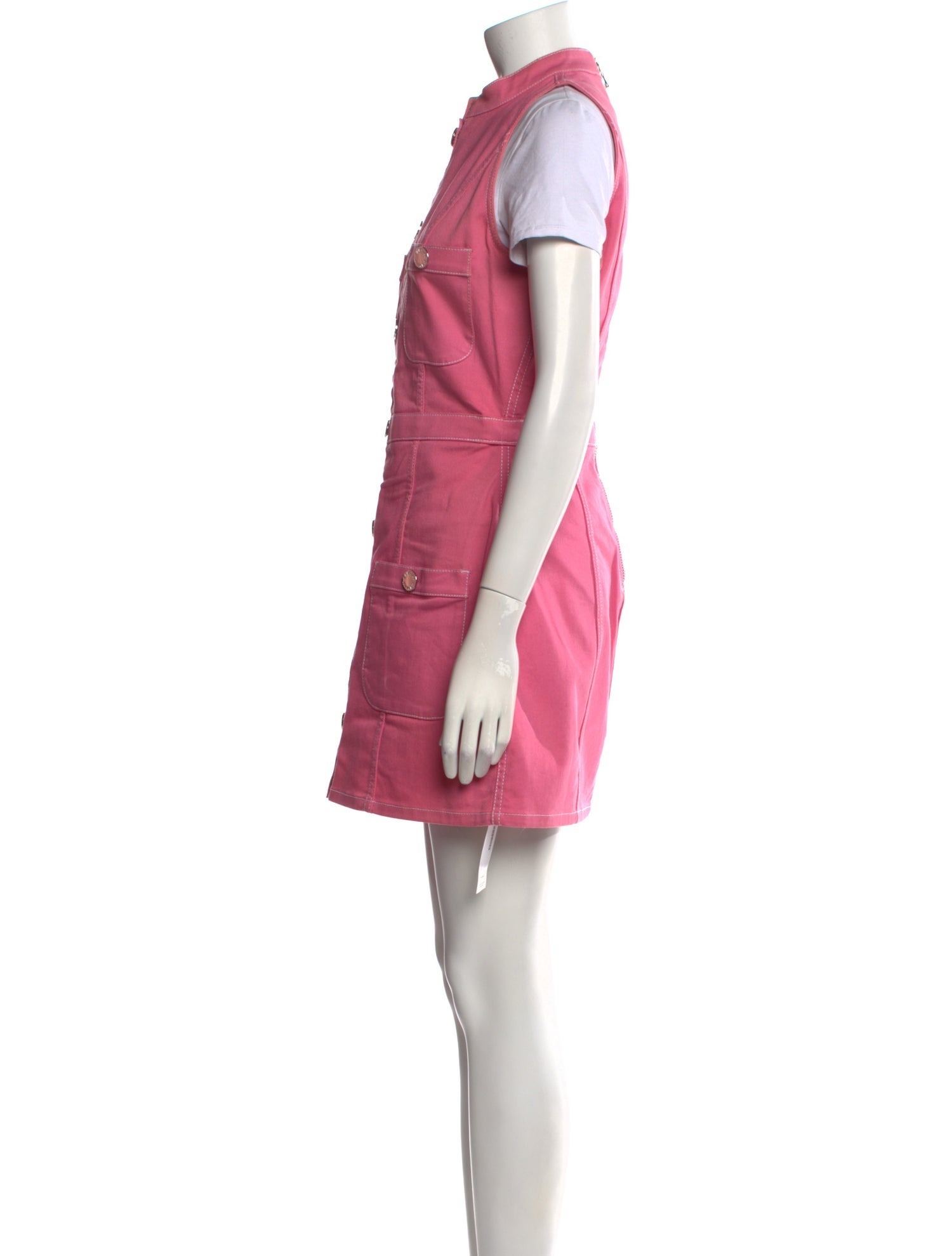 Balmain Mock Neck Mini Dress