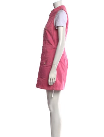 Balmain Mock Neck Mini Dress
