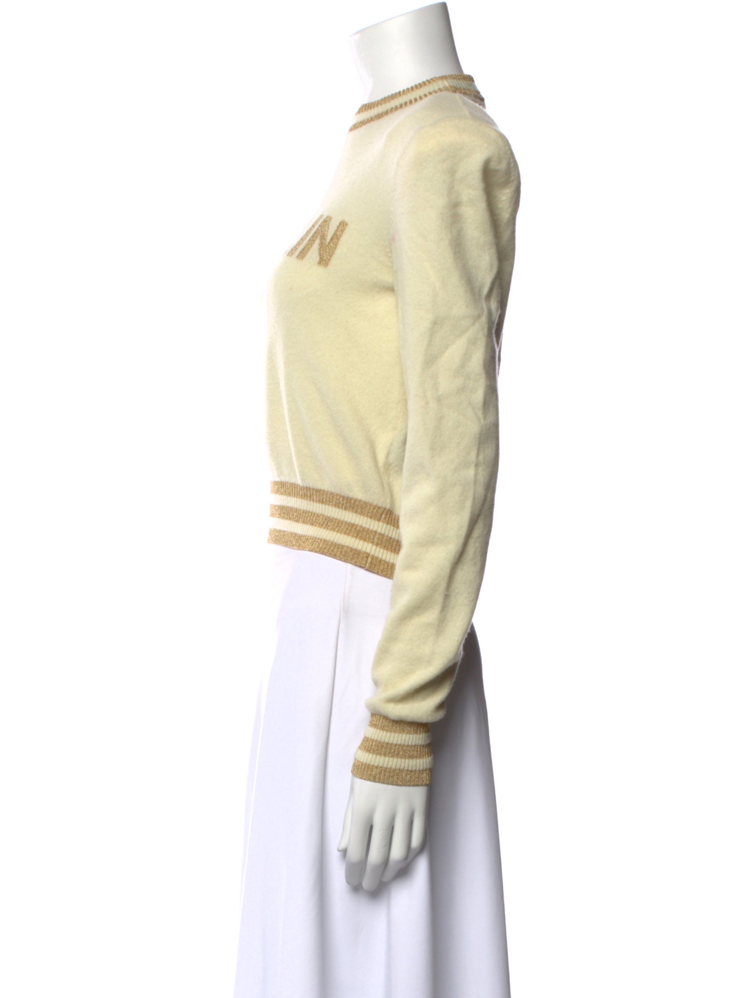 Balmain Wool Graphic Print Sweater