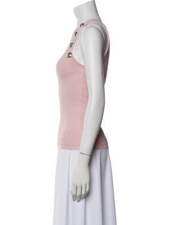 Balmain Crew Neck Sleeveless Top