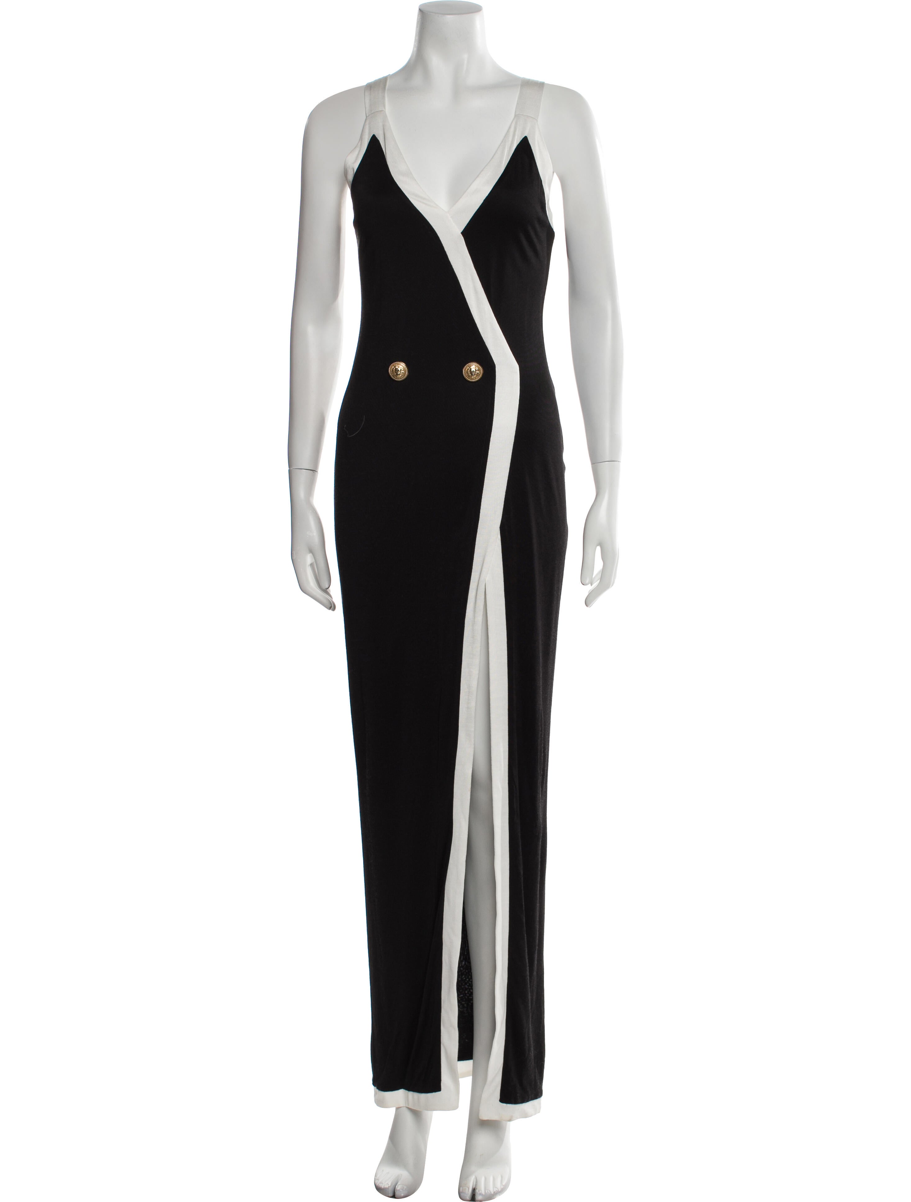 Balmain Printed Long Dress