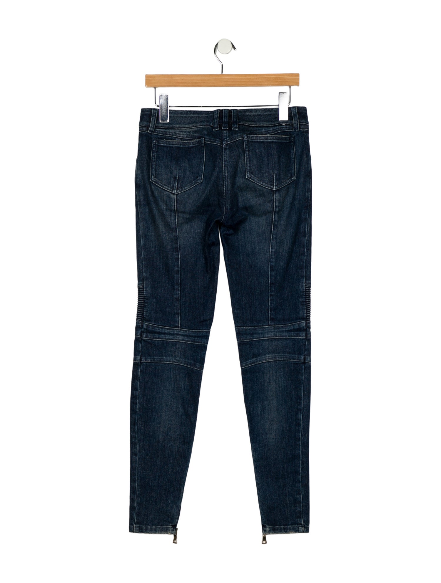 Balmain Mid-Rise Skinny Leg Jeans