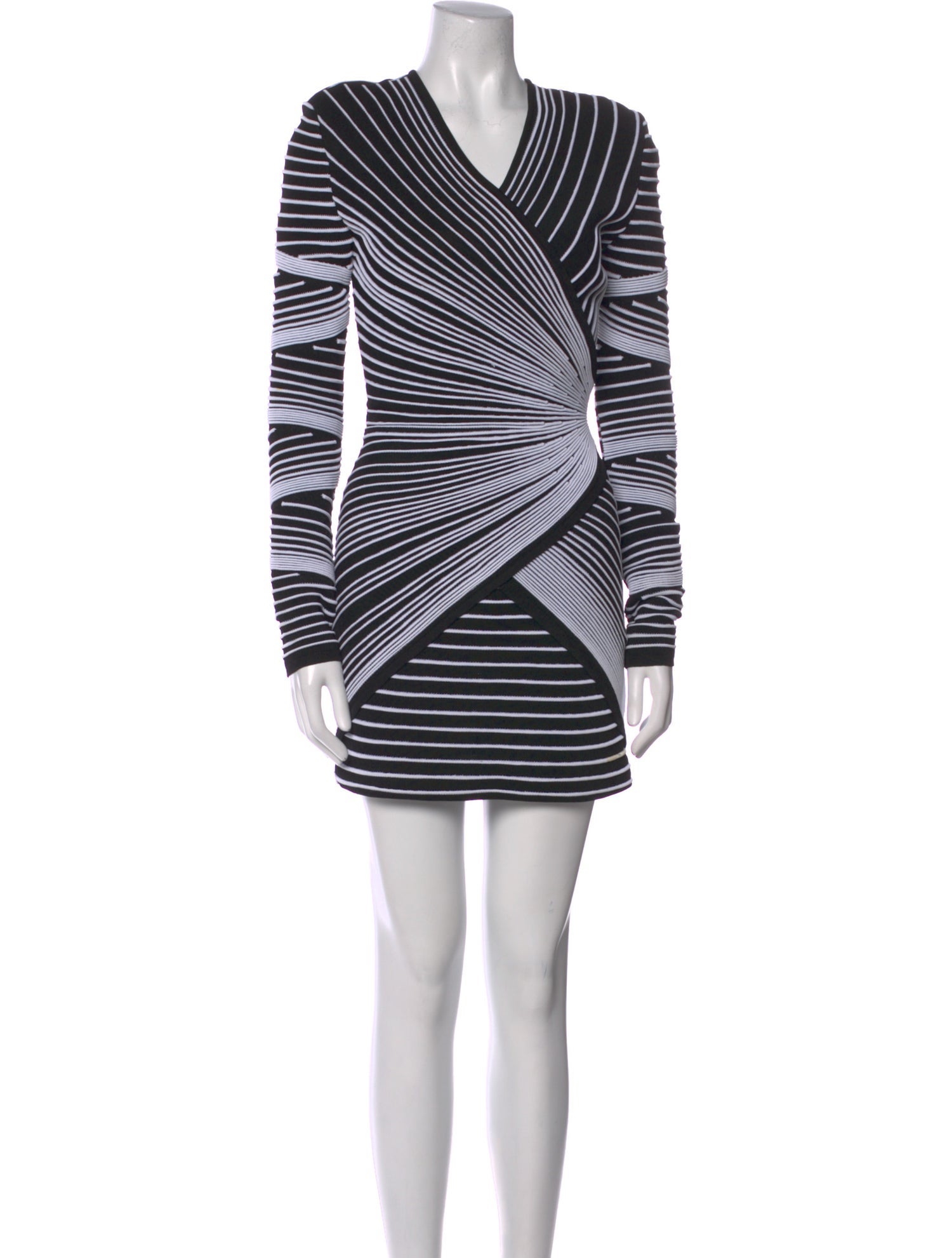 Balmain Striped Mini Dress