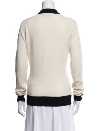 Balmain Virgin Wool Colorblock Pattern Sweater