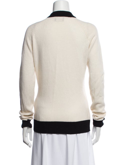Balmain Virgin Wool Colorblock Pattern Sweater
