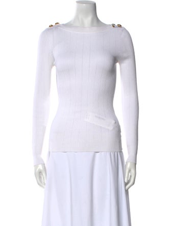 Balmain Bateau Neckline Sweater