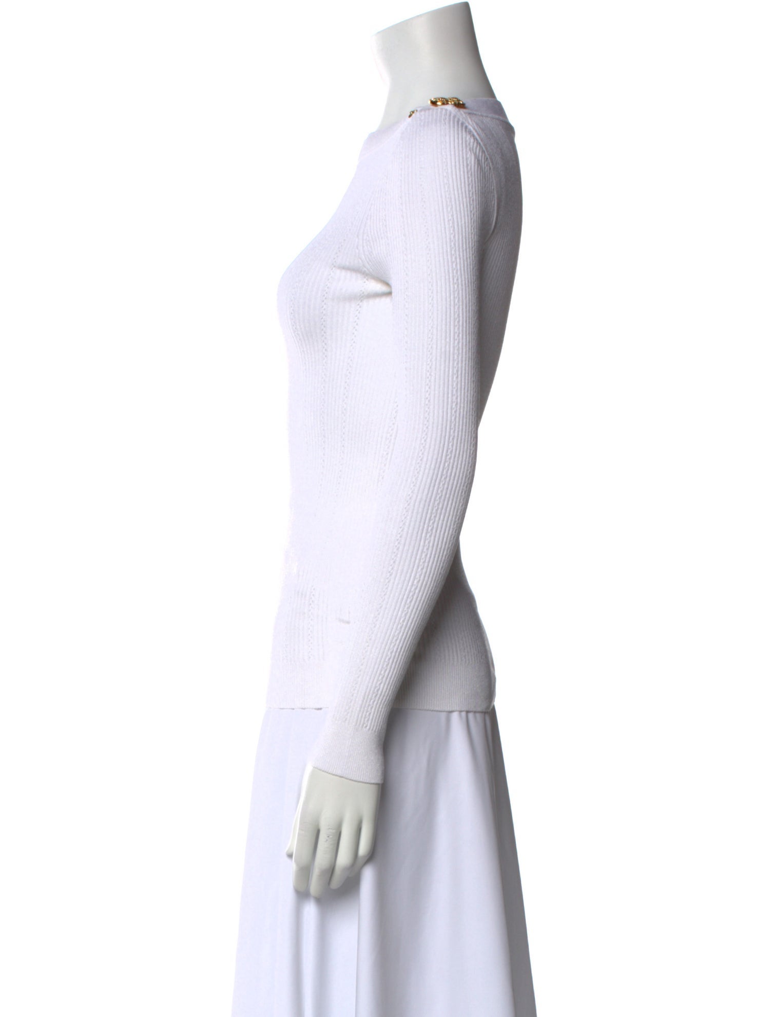 Balmain Bateau Neckline Sweater