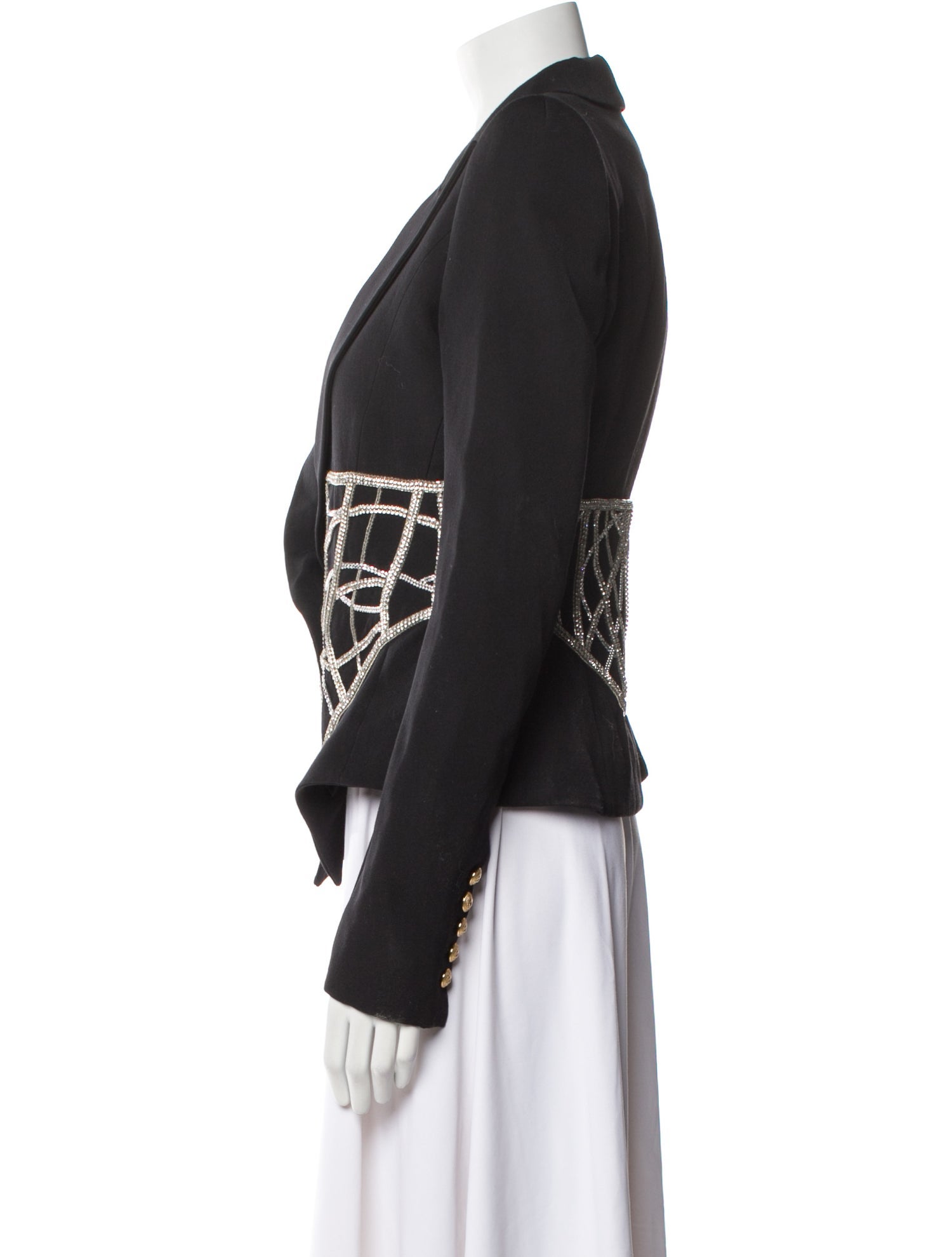 Balmain Wool Printed Blazer w/ Tags