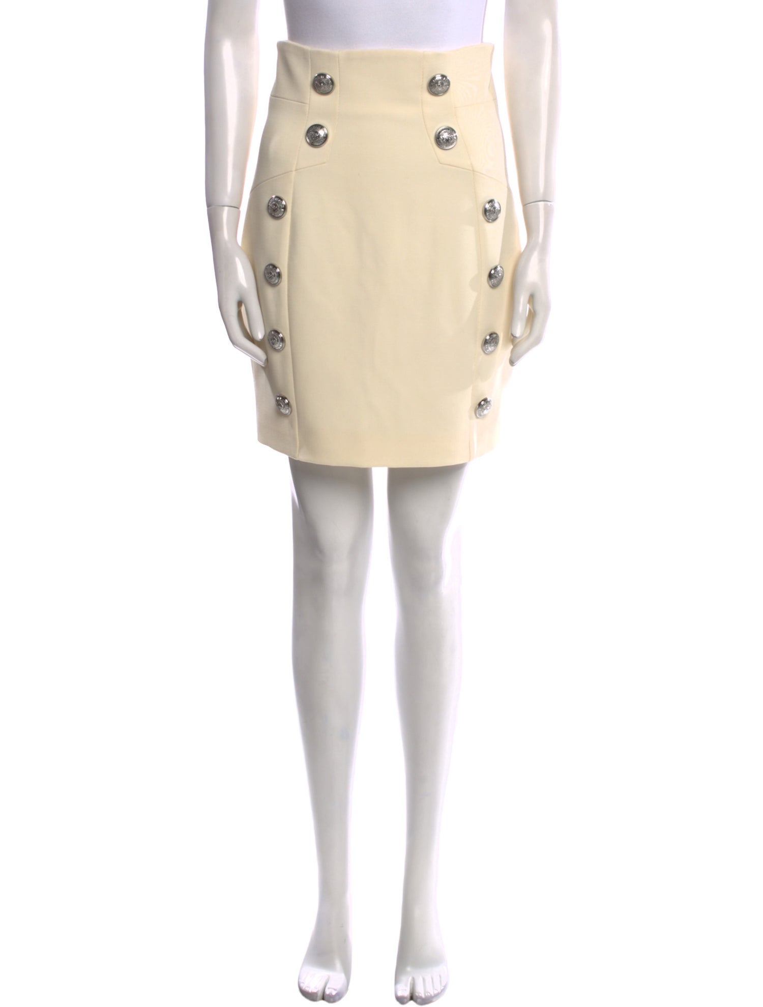 Balmain Linen Mini Skirt