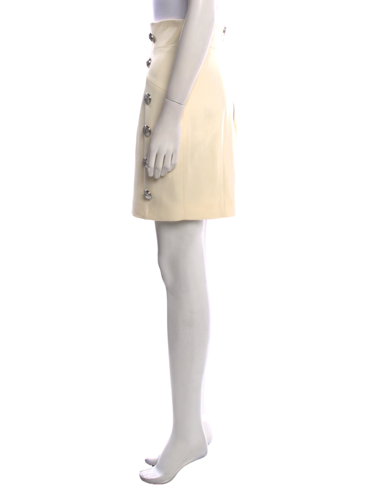 Balmain Linen Mini Skirt