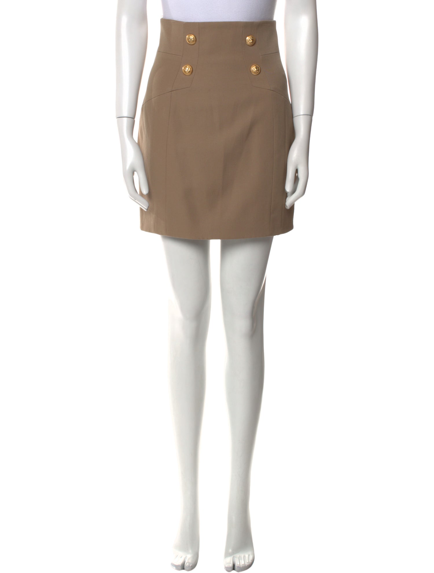 Balmain Wool Mini Skirt w/ Tags