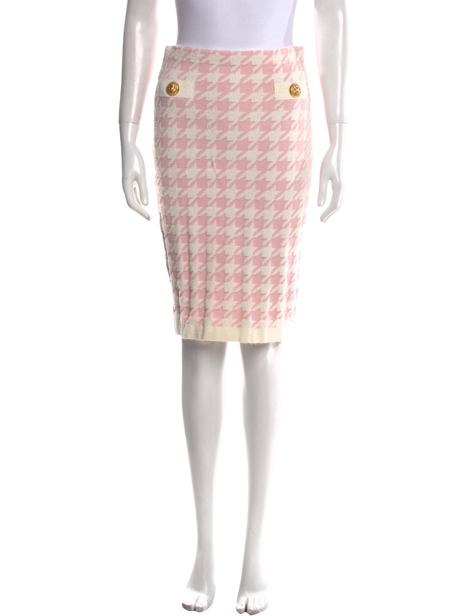 Balmain Printed Knee-Length Skirt