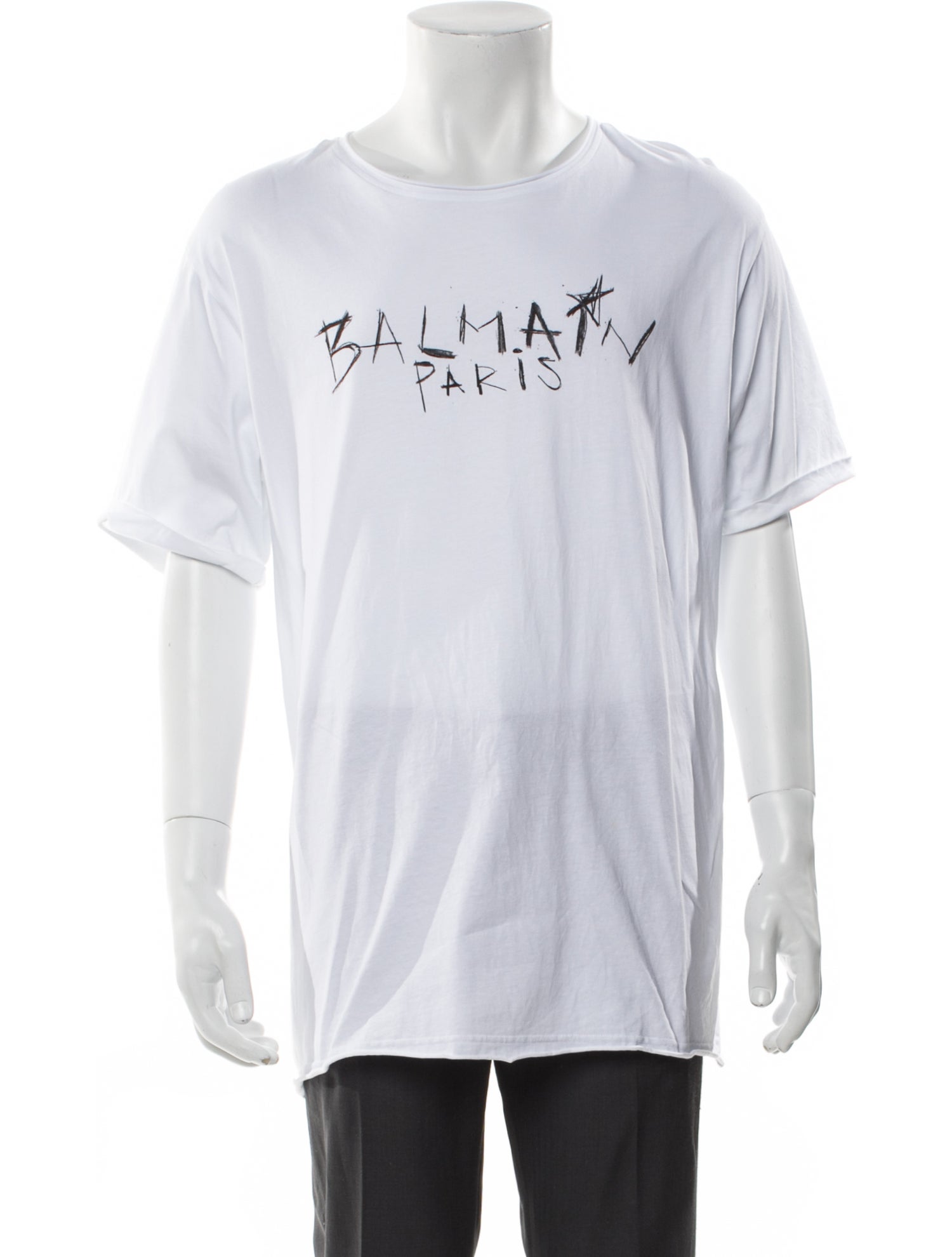 Balmain Graphic Print Crew Neck T-Shirt