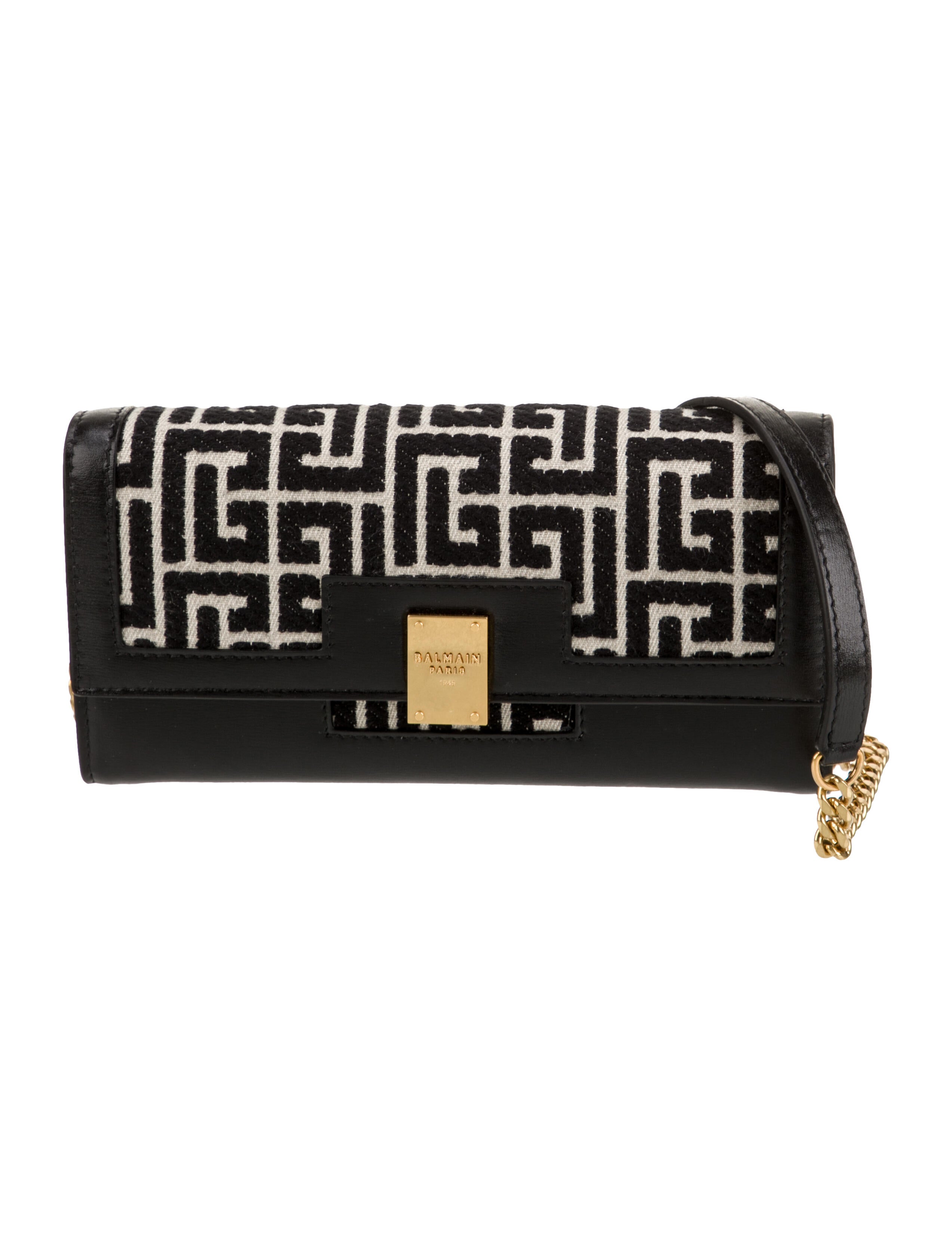 Balmain 1945 Wallet Jacquard Continental Wallet w/ Tags