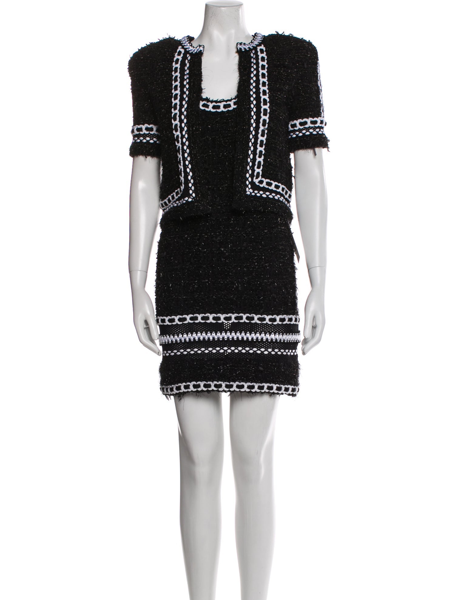 Balmain Nylon Striped Dress Set