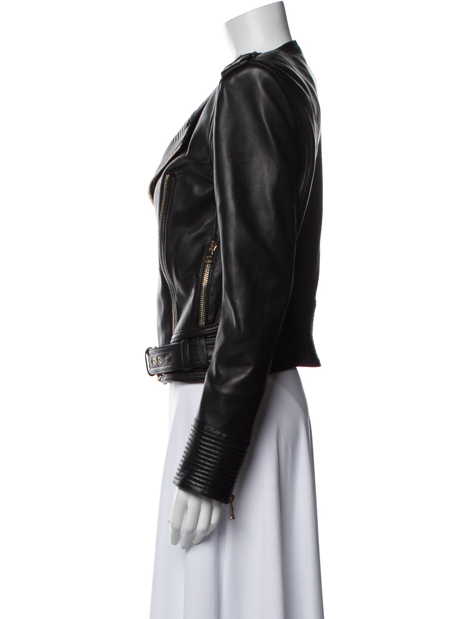 Balmain Lambskin Biker Jacket