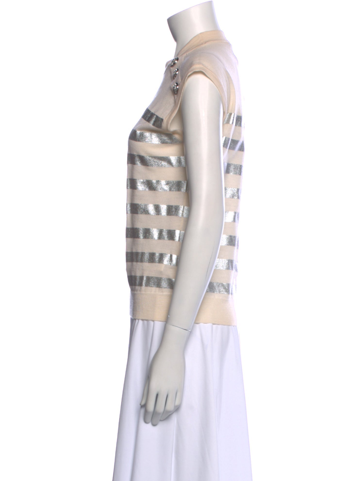 Balmain Wool Striped Top w/ Tags