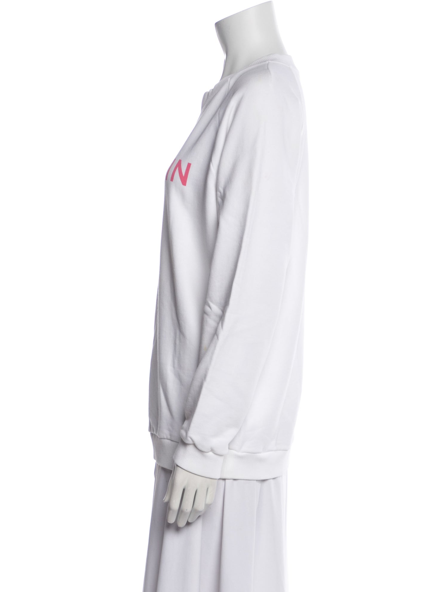 Balmain Graphic Print Crew Neck Sweatshirt