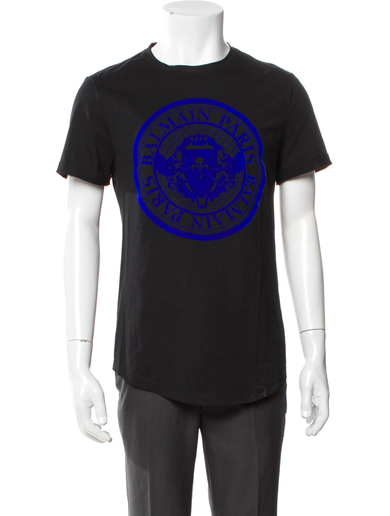 Balmain Graphic Print Crew Neck T-Shirt