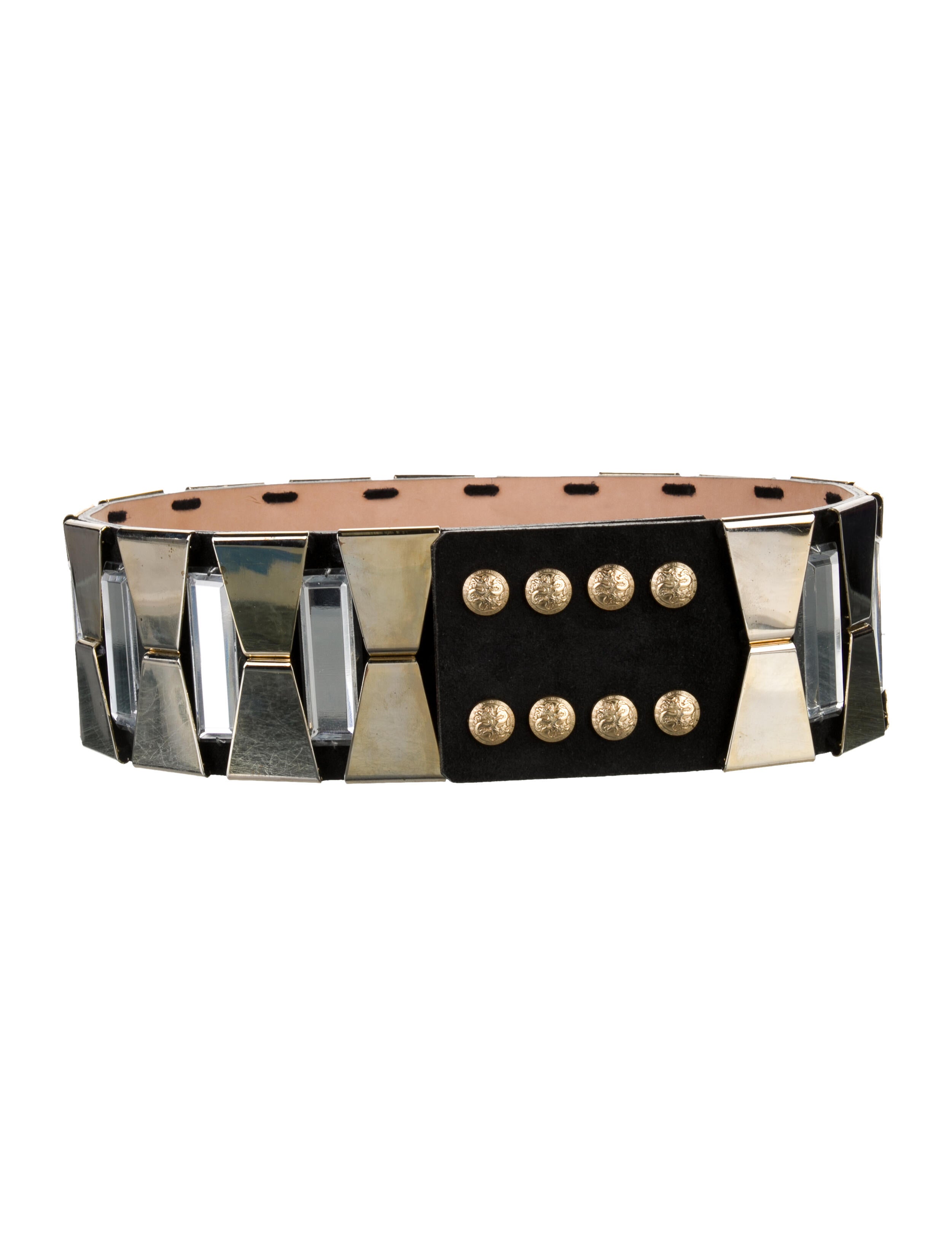 Balmain Wide Suede Waist Belt