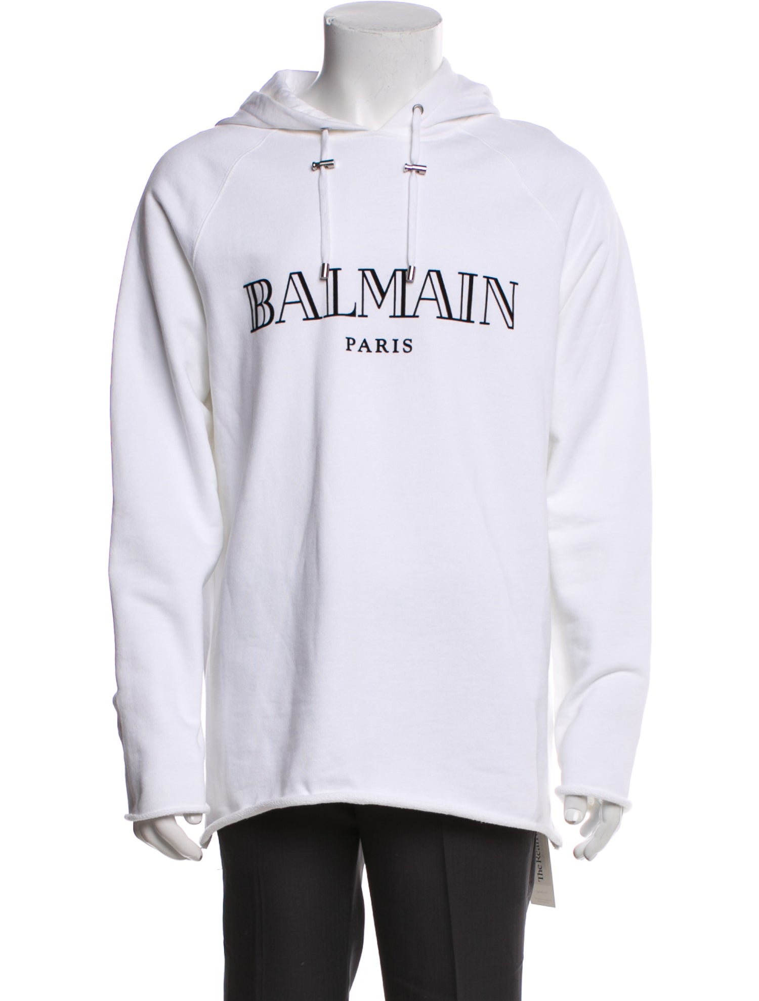 Balmain Graphic Print Crew Neck Hoodie