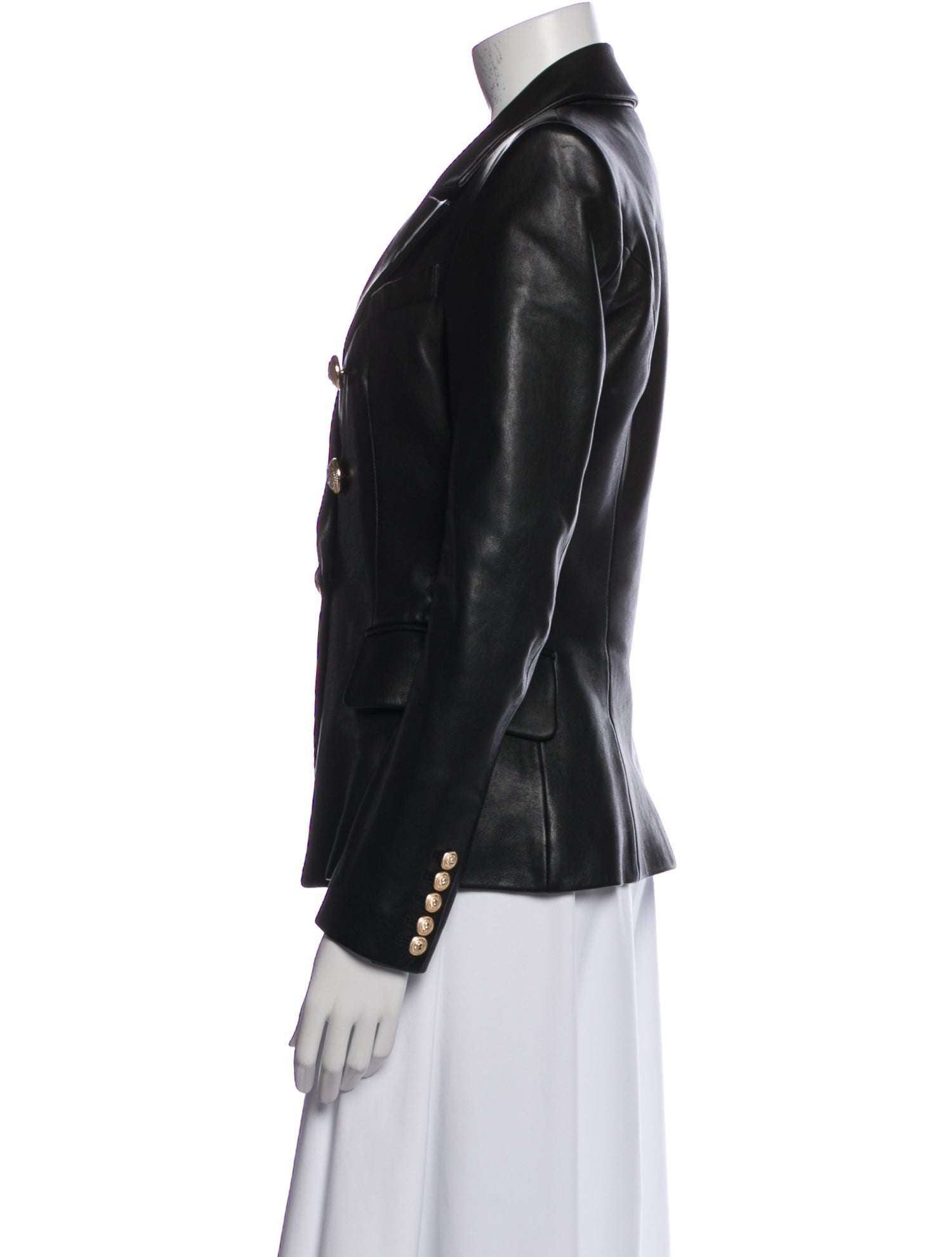 Balmain Leather Blazer