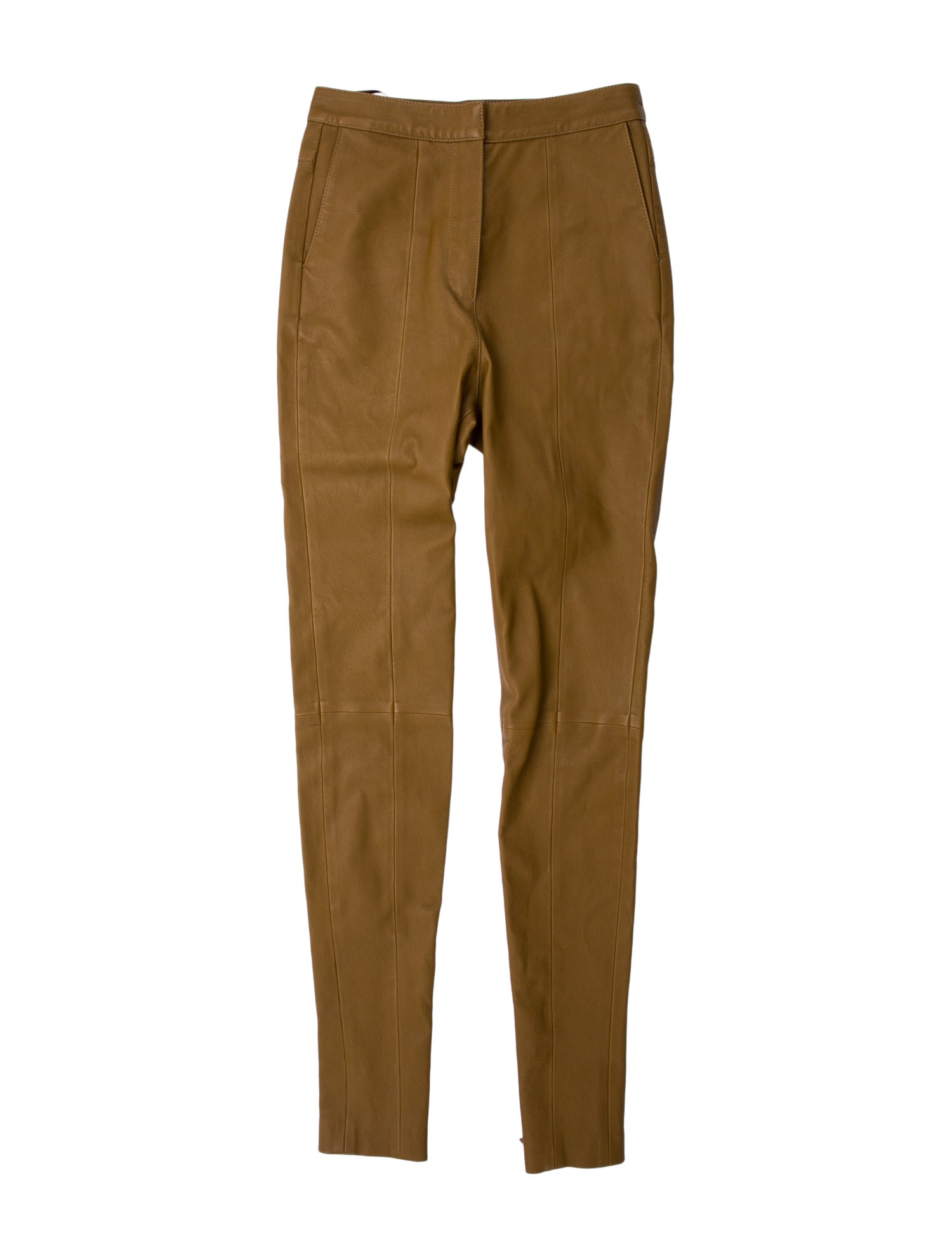 Balmain Lambskin Skinny Leg Pants