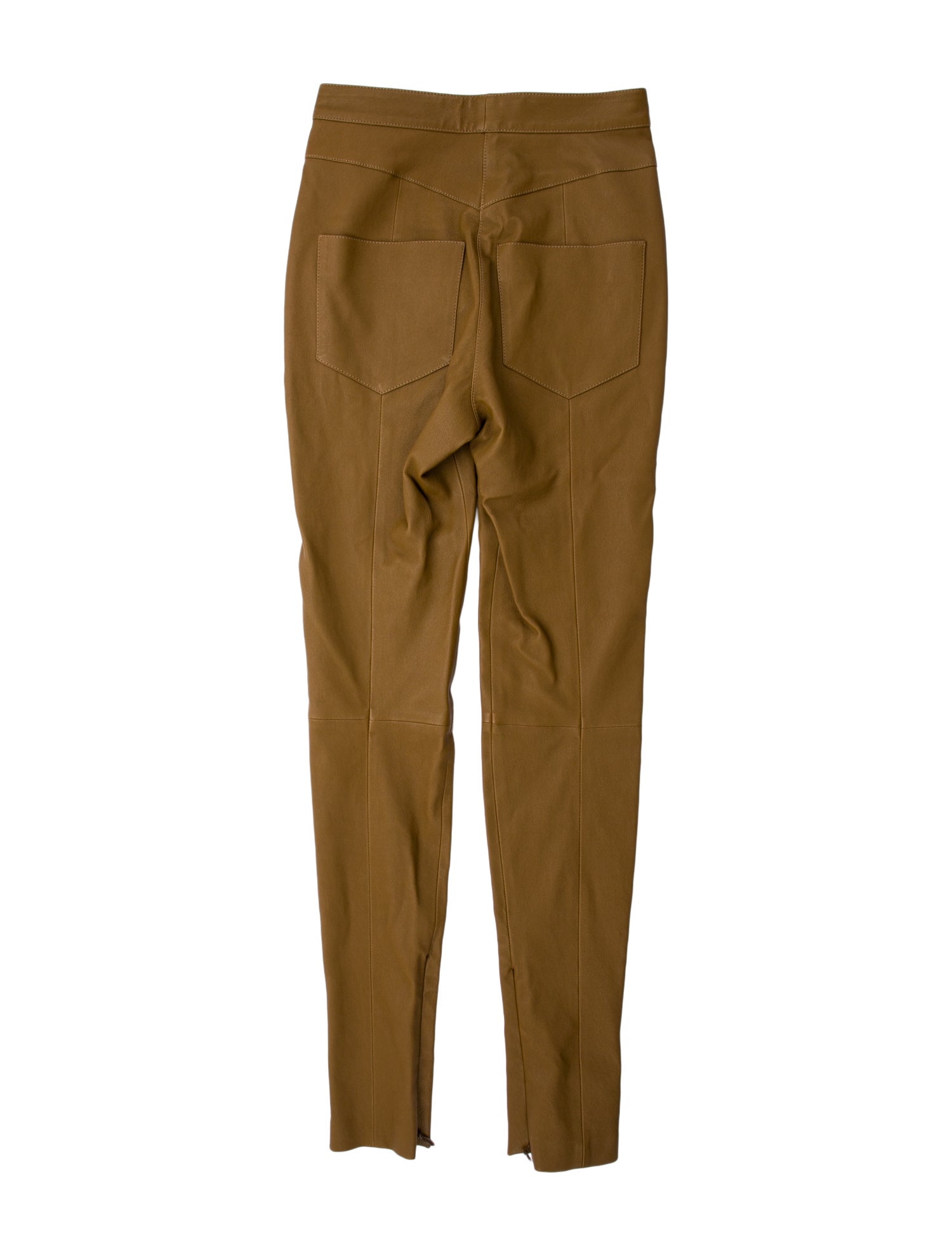 Balmain Lambskin Skinny Leg Pants