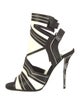 Balmain Leather Colorblock Pattern Pumps