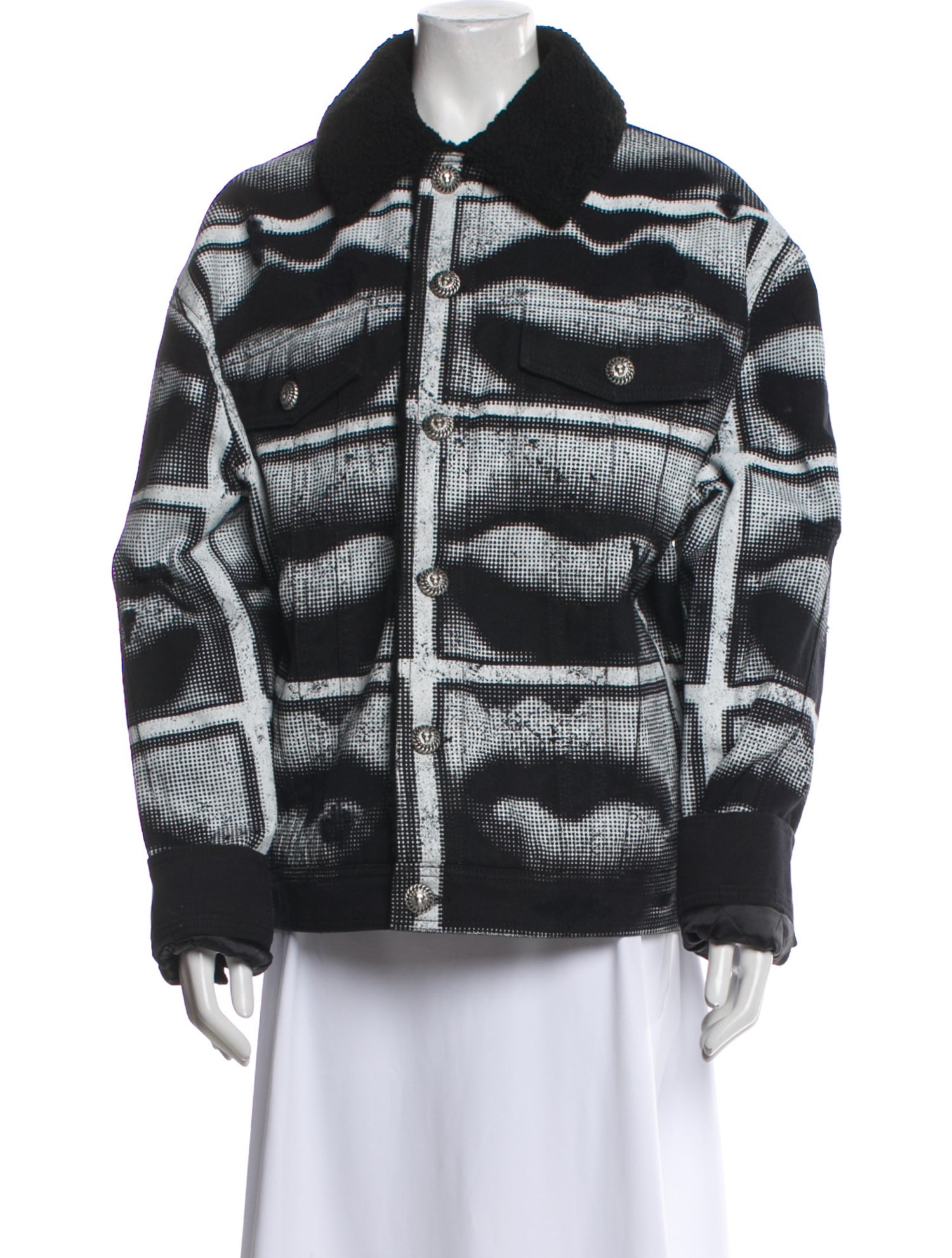 Balmain 'Lips' Graphic Print Moto Jacket w/ Tags