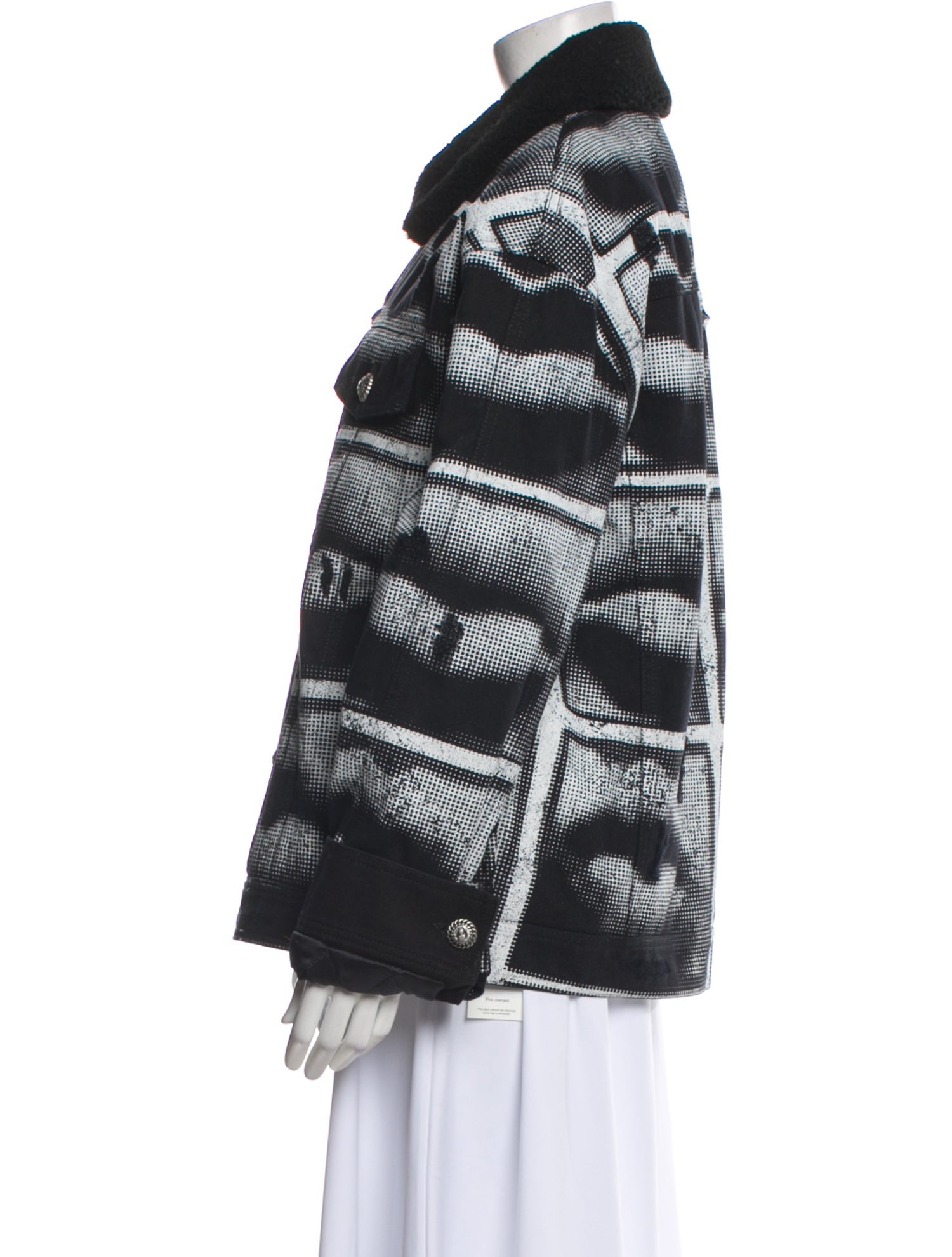 Balmain 'Lips' Graphic Print Moto Jacket w/ Tags