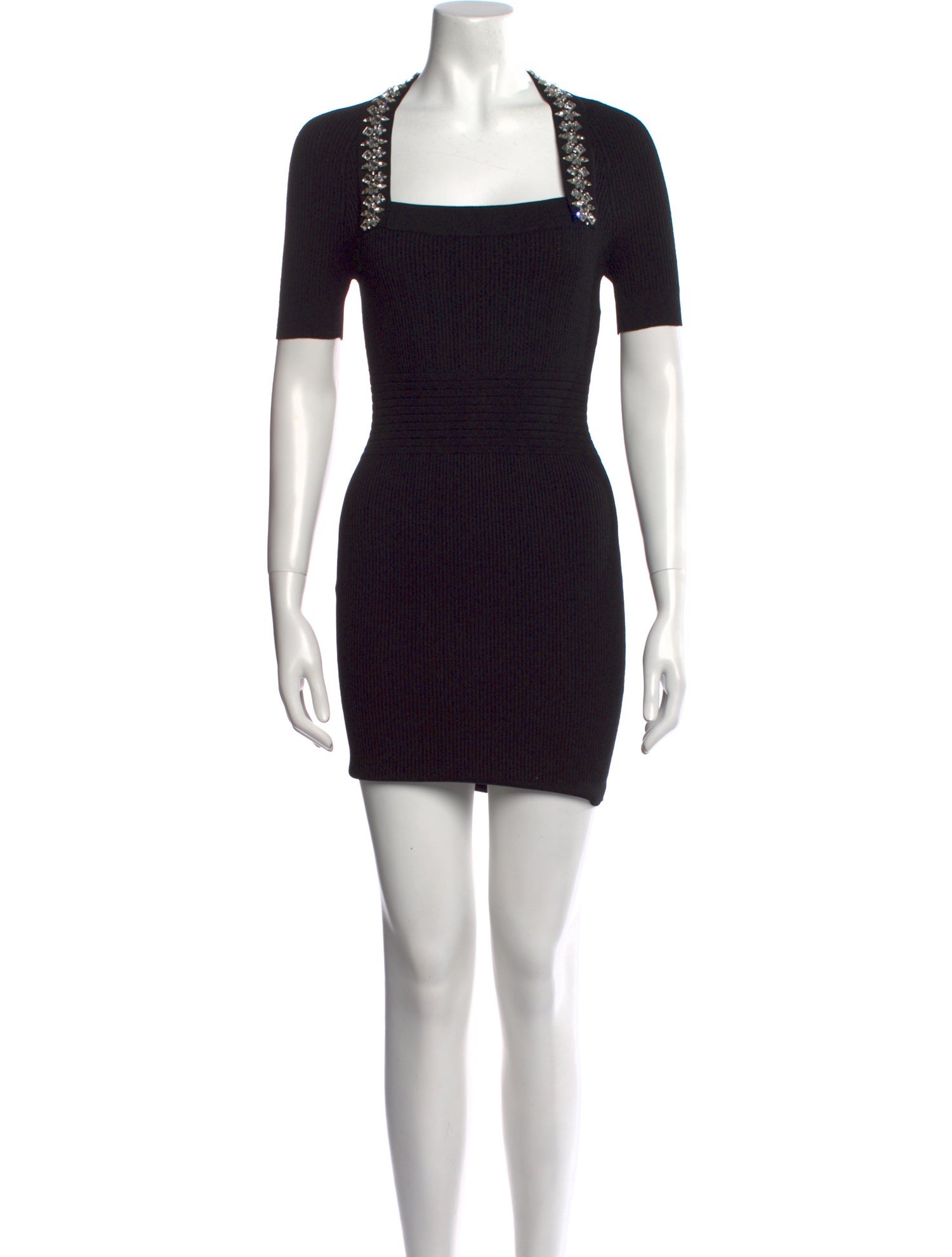 Balmain Square Neckline Mini Dress