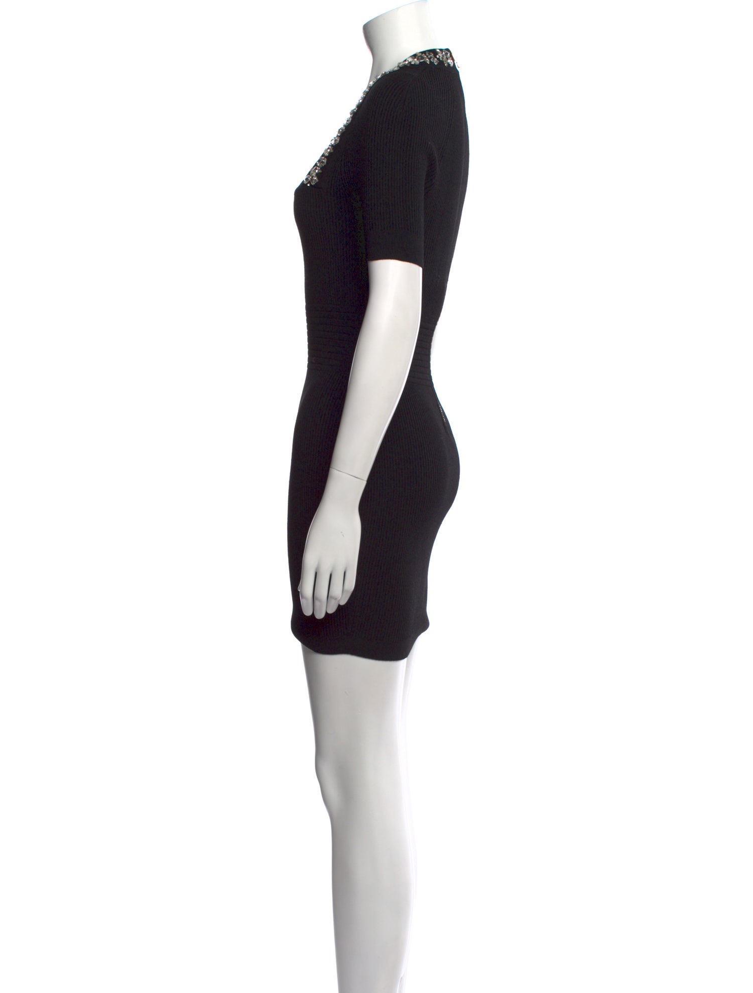 Balmain Square Neckline Mini Dress