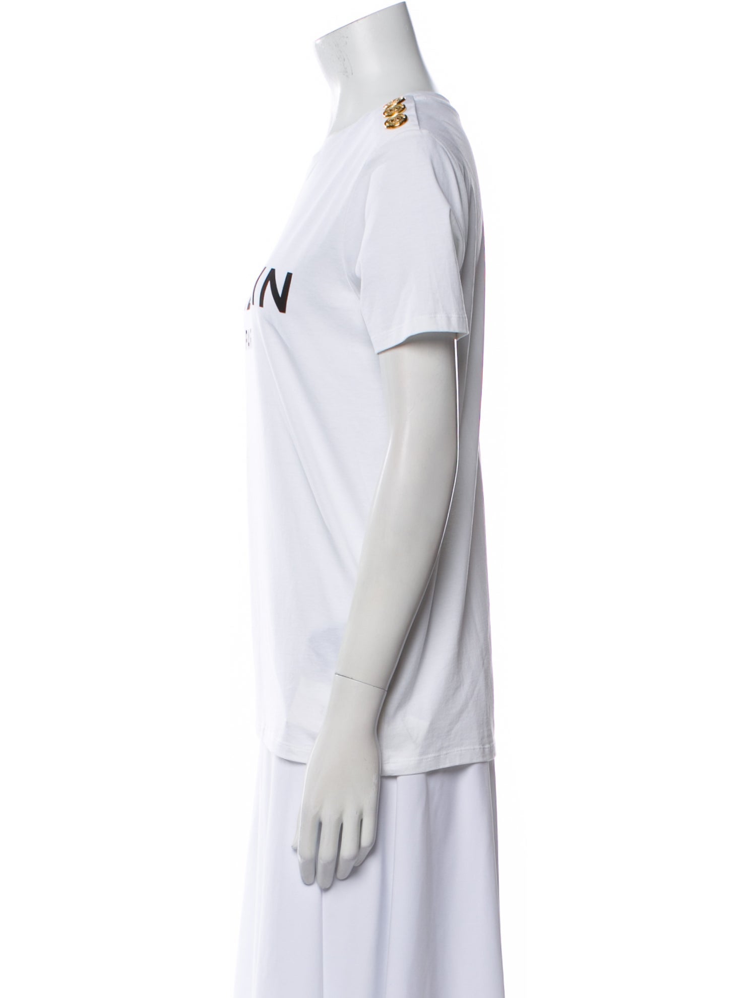 Balmain Graphic Print Crew Neck T-Shirt