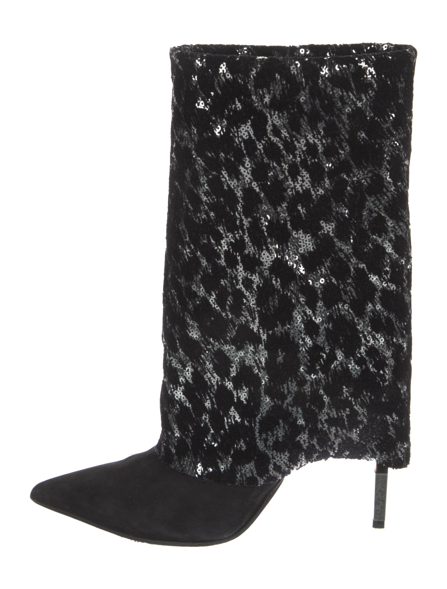 Balmain Suede Printed Boots