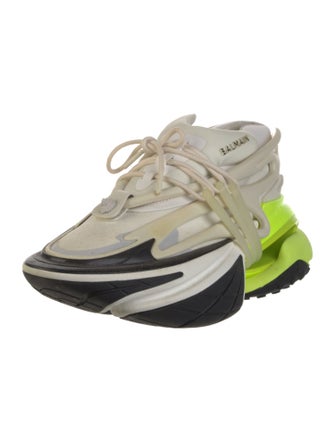 Balmain Colorblock Pattern Sneakers