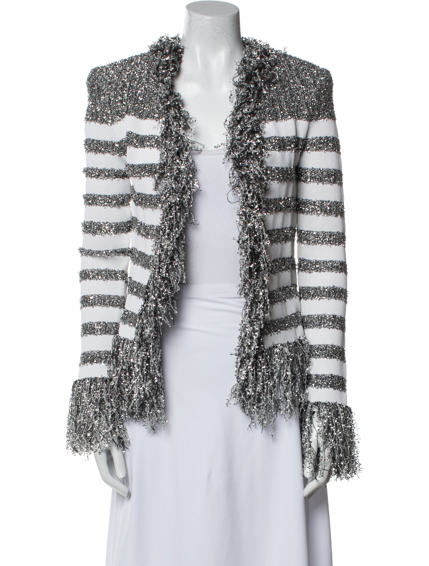 Balmain Striped Evening Jacket